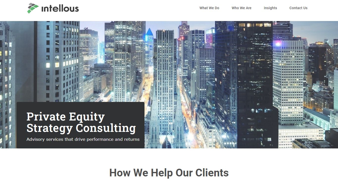 Intellous Partners – Private Equity Advisory Services